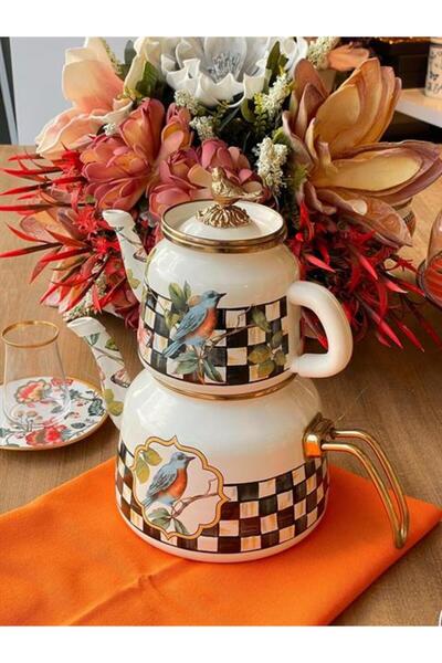 ROSSEV Miss Betty Paradise Enamel Teapot