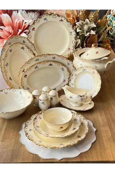 ROY KING Yemek Takımı Helena Flowers 62 Parça 12 Kişilik