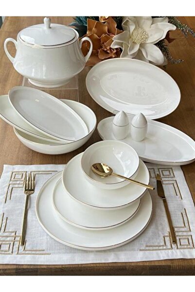 ROSSEV Yemek Takımı Luna 59 Parça 12 Kişilik