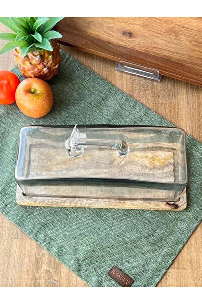 ROSSEV Madera Rectangular Cake Storage Jar