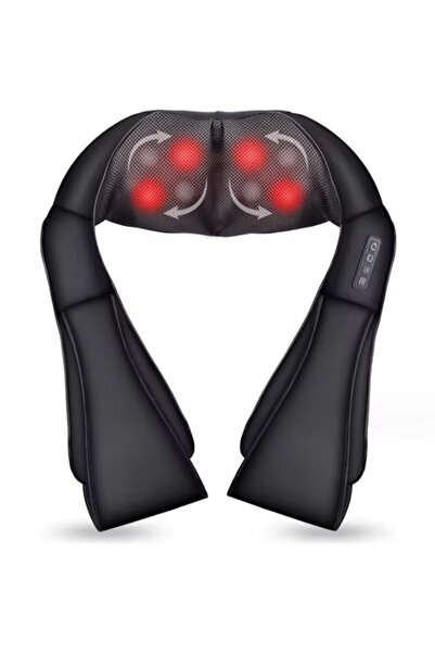 Razo Aparat electric de masaj pentru Gat, Umeri si Spate, cu Incalzire, Negru