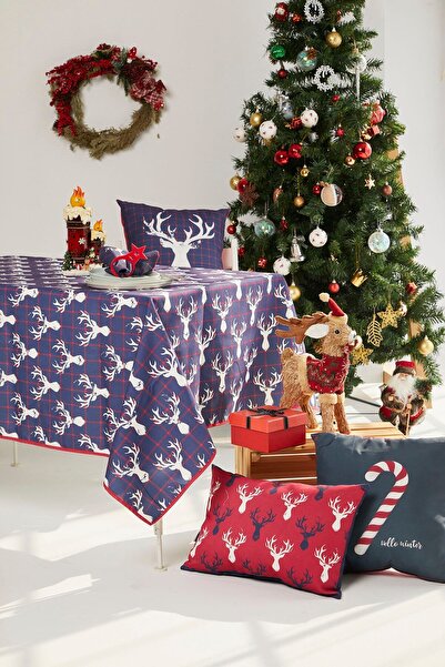 MODAFABRİK Christmas Deer Patterned Tablecloth