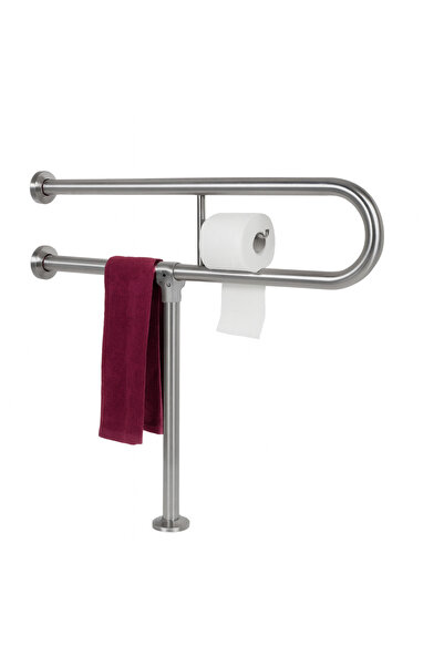 OTOBİR YENİ ENGELLİ TUTUNMA BARI TUVALET KAĞITLIKLI BANYO WC PASLANMAZ MAT SA...