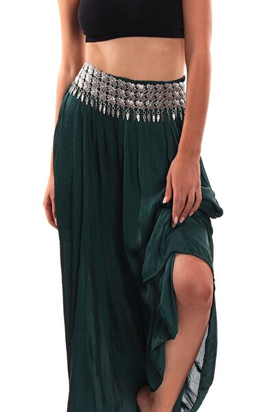 LABALABA Γυναικεία αντίκα επάργυρη ένδυση με λεπτομερή σχεδίαση έθνικ ζώνη