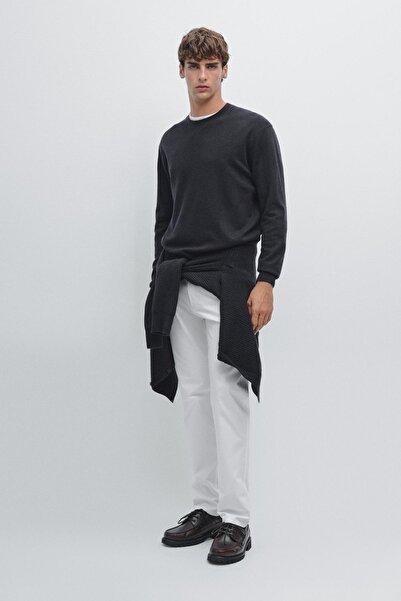 Massimo Dutti Slim fit hafif dokulu denim pantolon