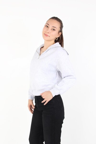 Mckanzie 2512 Φούτερ με φαρδύ γιακά με φερμουάρ