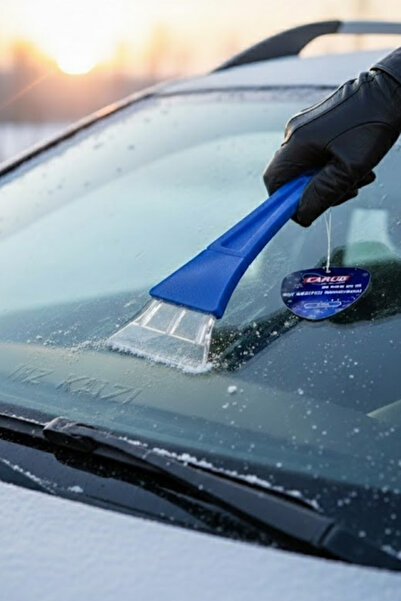 Wiforte Oto Araç Kar ve Buz Kazıyıcı – Mavi Renk Buz Kırıcı Temizlik Aparatı