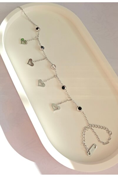 MİLUNXTE Steel Anklet with Heart and Stone-316L Stainless Steel Anklet-Stone ...