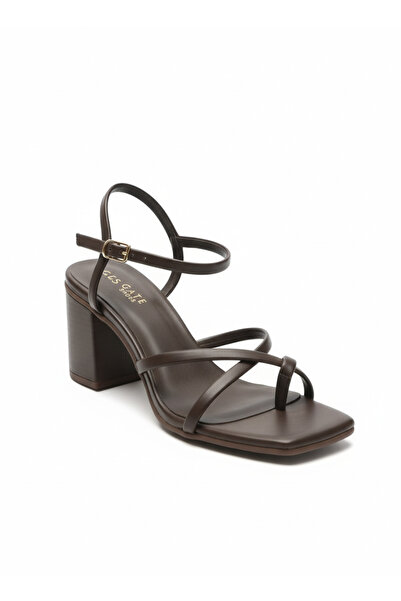 Gate Sante Ankle Belted Flip Flop Heeled Sandals