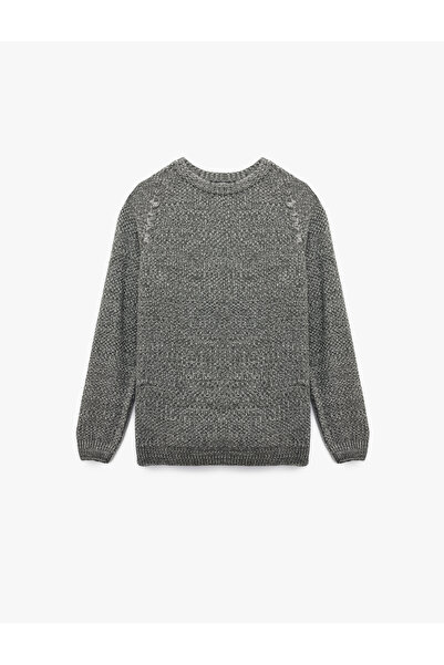 Koton Regular Fit Long Sleeve Basic Crew Neck Knit Sweater