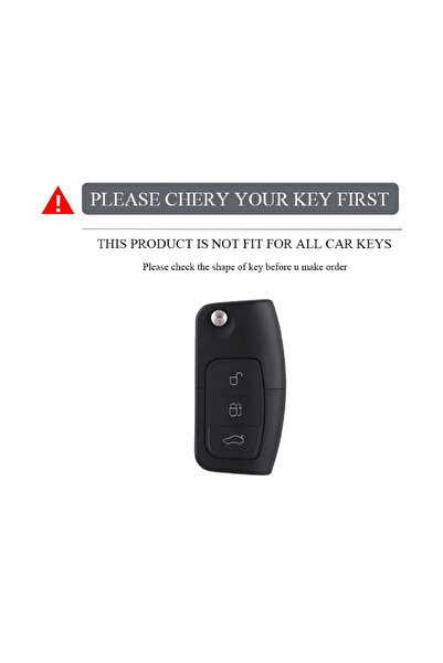 OEM Key cover for Ford Fiesta, Focus 2, Mondeo, S-Max, Galaxy, C-Max - green carbon