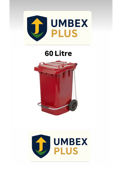 MCK Plus Umbex Plastik Pedallı Çöp Konteyneri 60 Litre Plastik Konteyner - A ...