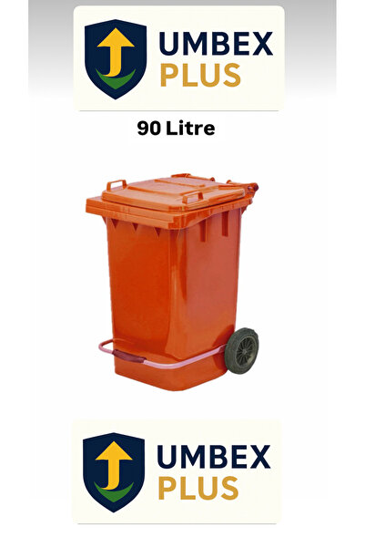MCK Plus Umbex Tıbbi Atık Plastik Pedallı Çöp Konteyneri 90 Litre Plastik Kon...