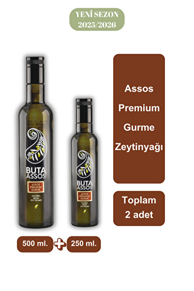 Buta Assos "ASSOS PREMIUM GURME" Zeytinyağı 2'li 500 ml. + 250 ml. Toplam 750...