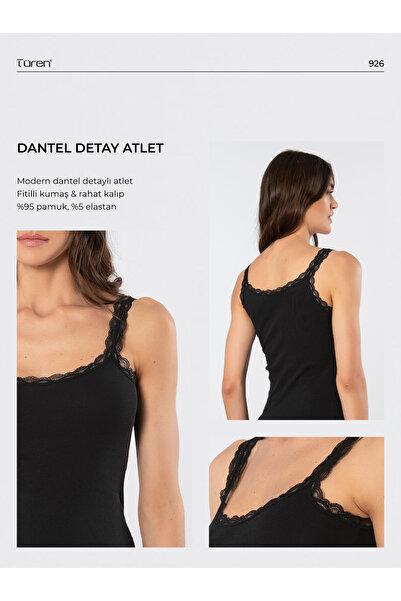 TÜREN 926 Women's Lycra Lace Rope Strap Camisole