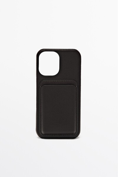 Massimo Dutti Napa deri iPhone 16 kılıfı