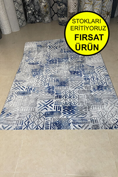 Polaris Halı Kaymaz Taban, Kesme Yolluk Halı, Kabartmalı, Salon, Mutfak, Antre, Koridor, Yatak Odası Halısı, Gri