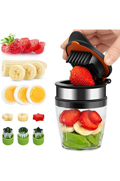 OEM Feliator de sticlă pentru ouă, fructe, legume, set de 3 forme