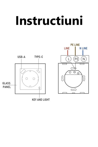 OEM Smart Socket, USB+USB C, 16A, Wi-Fi, Tuya/Smart Life, Alexa/Google Assistant Compatible, Gray
