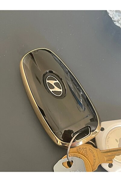 OEM Husa cheie negru Hyundai Santa Fe/Tucson 2020-2022, NEXO, NX4, Solaris, Sonata Hybrid cu 3-4 butoane