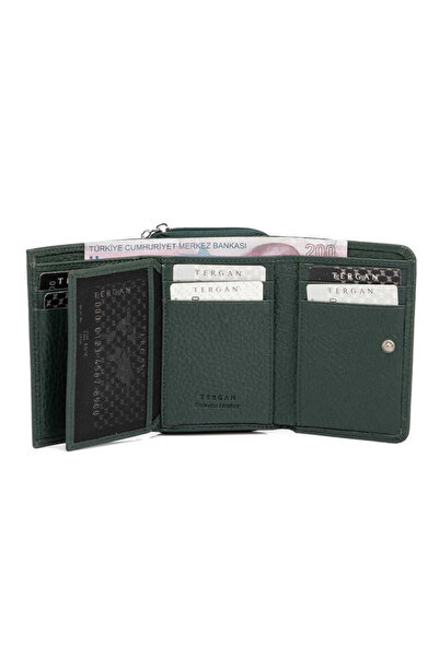 Tergan Green Genuine Leather Women's Wallet - S1Cb00005798-I5T