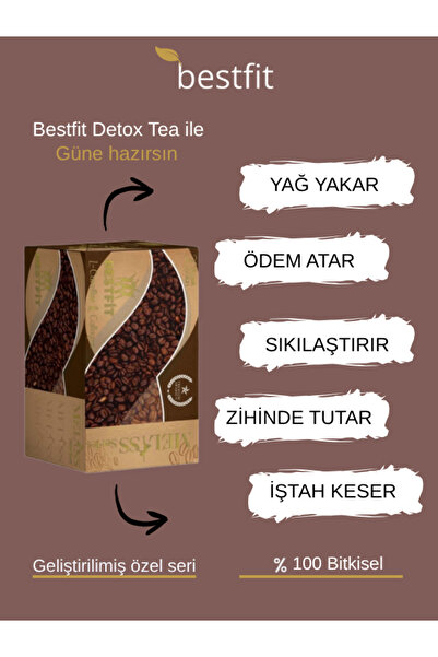 BESTFİT DETOX Kolejen Kahve 30 Adet 1 Aylık Kullanım-bestfit Detox Tea