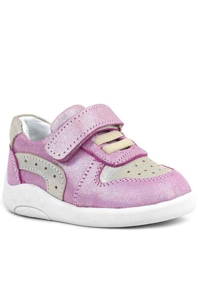 Rakerplus Genuine Leather Anatomical Pink Glitter Baby Sports Shoes