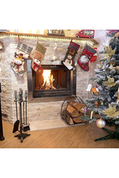 Strend Pro 5-tool fireplace stand set, Strend Pro FT23SB, 66 cm, nickel plated