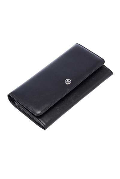 Tergan Синій шкіряний жіночий гаманець - S1CB00005584-H86