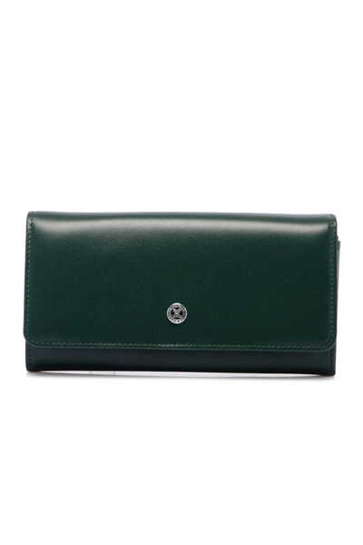 Tergan Green Genuine Leather Women's Wallet - S1Cb00005584-P1G