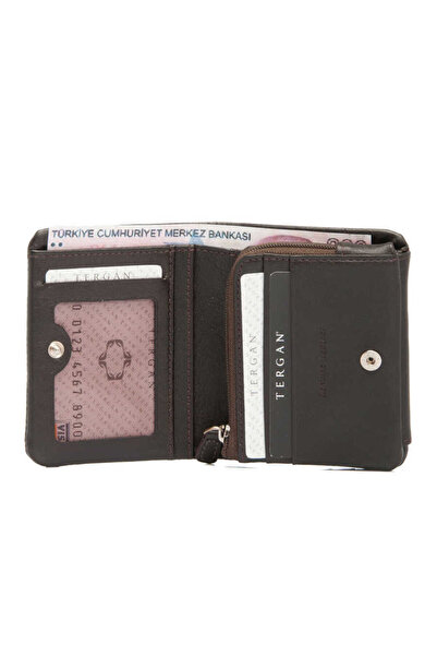 Tergan Brown Genuine Leather Men's Wallet - S1Ce00001541-D38