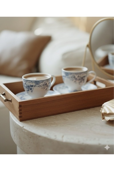 magical dreams Vintage çiçek desenli ikili fincan seti