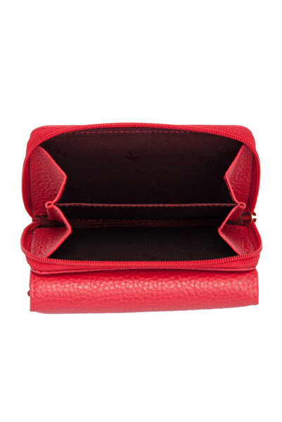 Tergan Red Genuine Leather Women's Wallet - S1Cb00005798-B68
