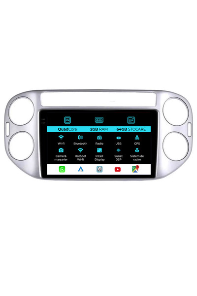 NavStore Dedicated Navigation Volkswagen Tiguan (2006-2016), 9Inch, 2Gb Ram, 32Gb Storage, Carplay