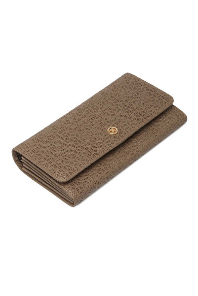 Tergan Bej Hakiki Deri Kadın Cüzdan - S1CB00005787-B73