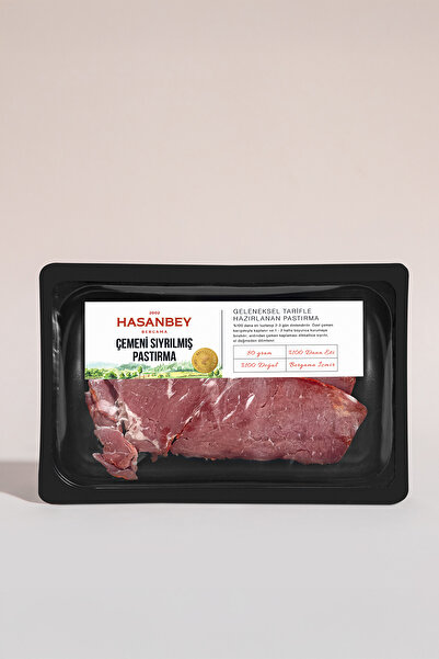 HASANBEY ÇİFTLİĞİ Dana Bifteğinden Pastırma Çemeni Sıyrılmış 80 gr