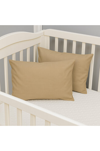 Çeyiz Bahçesi Față de pernă pentru copii Cappuccino simplă 35&45