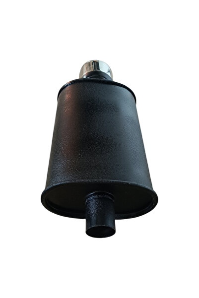 Universal sports muffler with 1 round outlet