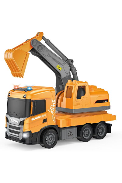 OEM Miniature excavator with lights and sounds, scale 1:64