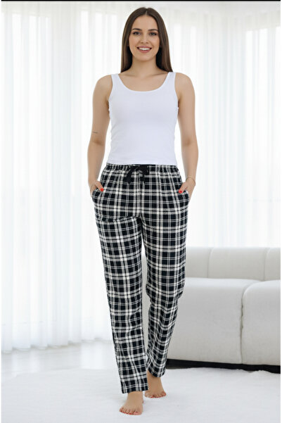 FOR MYSELF Women's Suede Winter Elastic Comfortable Pajama Bottoms