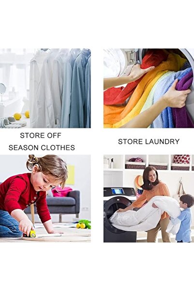 Welora Coș pliabil pentru rufe și jucării, Capacitate 70 l, Albastru - Albastru