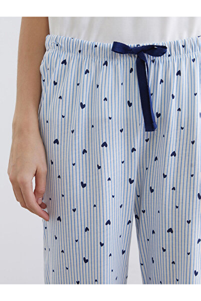 LC Waikiki Peak Yeni Sezon Beli Lastikli Baskılı Kadın Pijama Altı