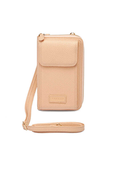 Tergan Nude Hakiki Deri Kadın Çapraz Askılı Çanta - S23K1BC05810-T6A