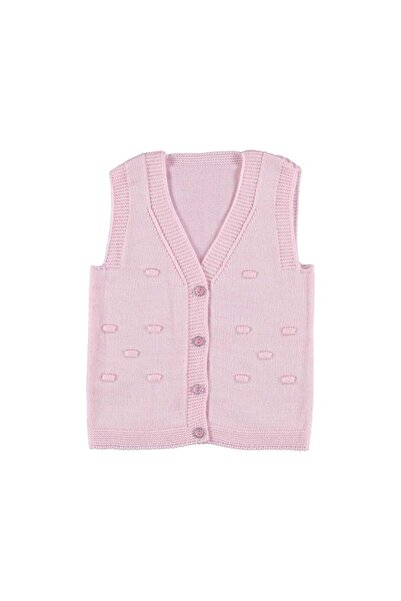 Mamman's 2-Piece Knitted Sweater Vest, Buttoned Baby Girl and Boy Winter Vest Set