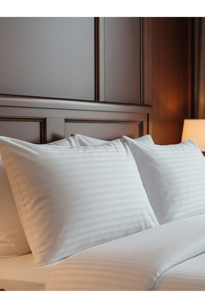 COLLESSİA 100% bumbac satinat Luxury Hotel Series Pereche de 2 fete de pernă