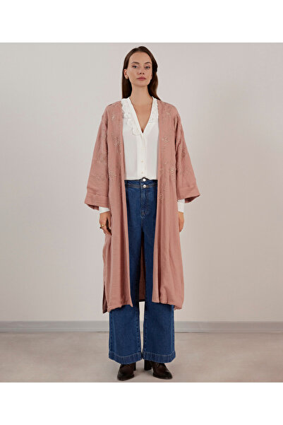 Yargıcı Desenli Kimono