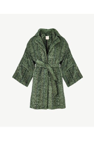 Yargıcı Triko Garnili Pardösü