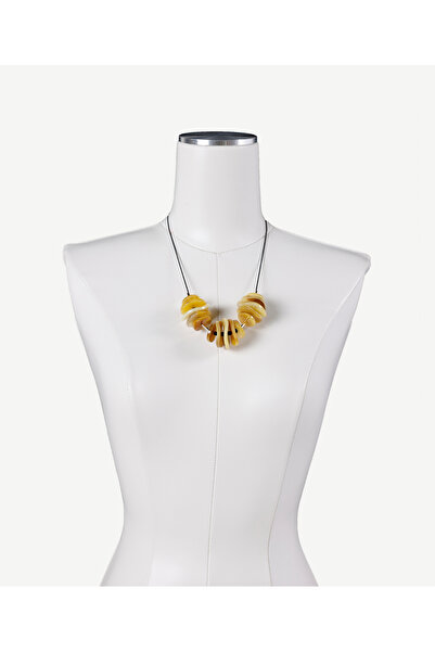 Yargıcı Deri Saplı Yuvarlak Formlu Kolye