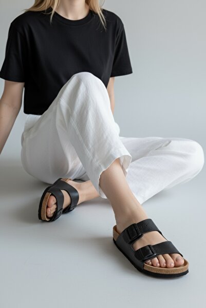 Land of Cork Анатомічні унісекс шкіряні капці на грибковій підошві