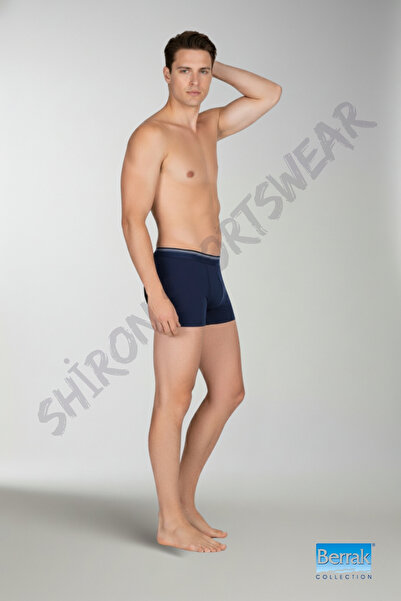 Shiron Sportswear&Company Ανδρικό σετ ελαστικό ύφασμα μποξεράκια μαύρα 3% βαμβάκι - 95% βαμβάκι - εσώρουχα BERRAK / 1097